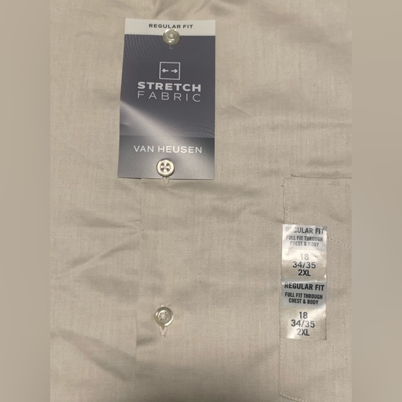 Van Heusen Mens Antique Regular Fit Stretch LS Button Down Shirt NEW Size 2XL - Picture 5 of 7